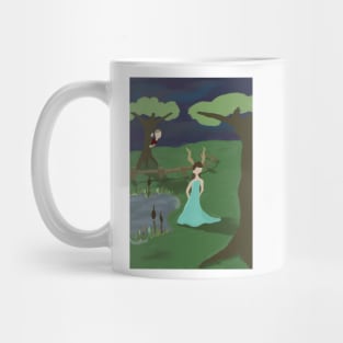 Fantasy girl being watched by boy love story Mug